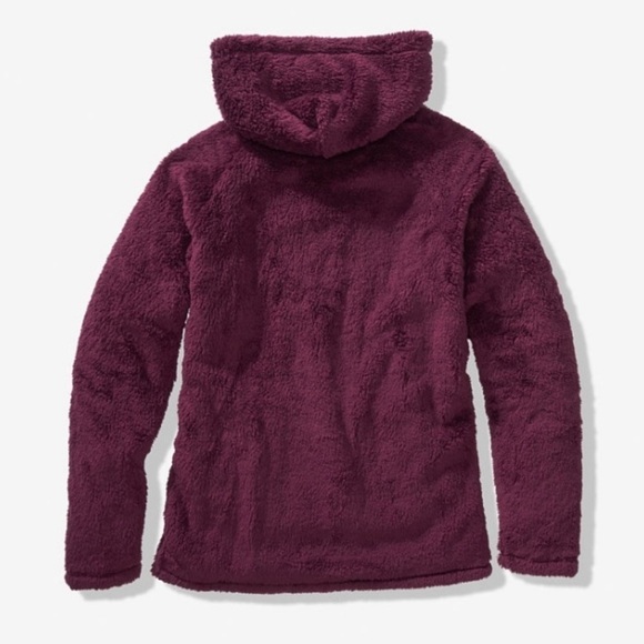 VS Pink Maroon Half Zip Teddy Pullover Cozy Hoodie - Picture 4 of 10